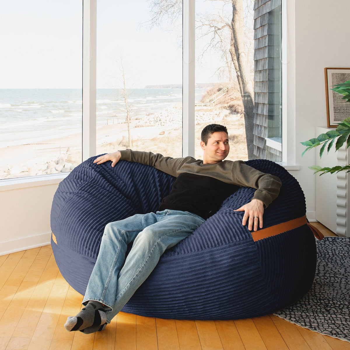 Fuf® 7Ft Foam Bean Bag