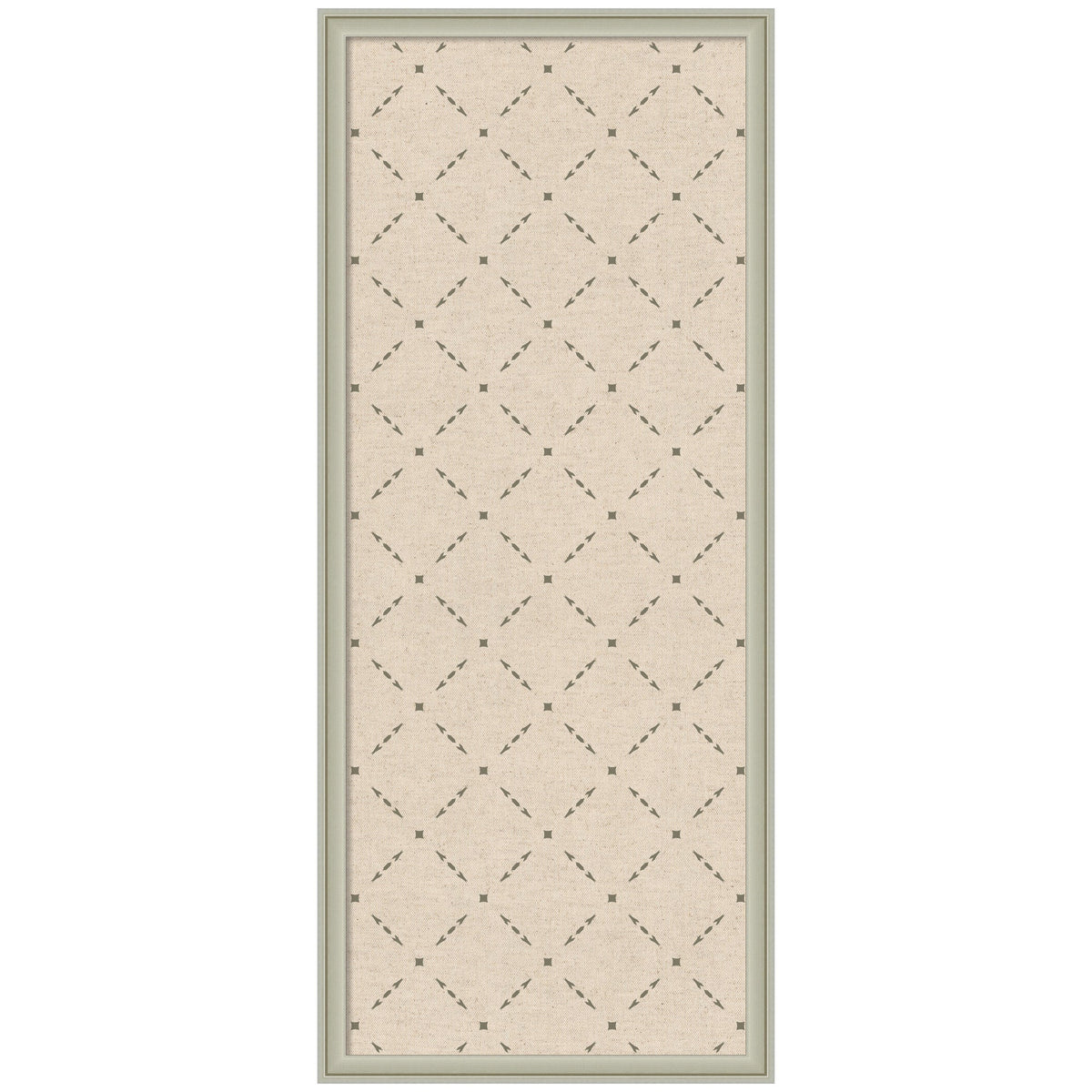 Pinboard Green Lattice Print