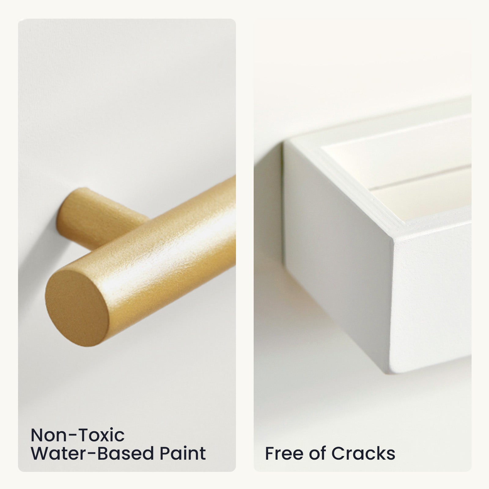 Tiny Land® Play Kitchen Accessories – Play Kitchen Fridge: Wooden Cabinet Refrigerator for Kids