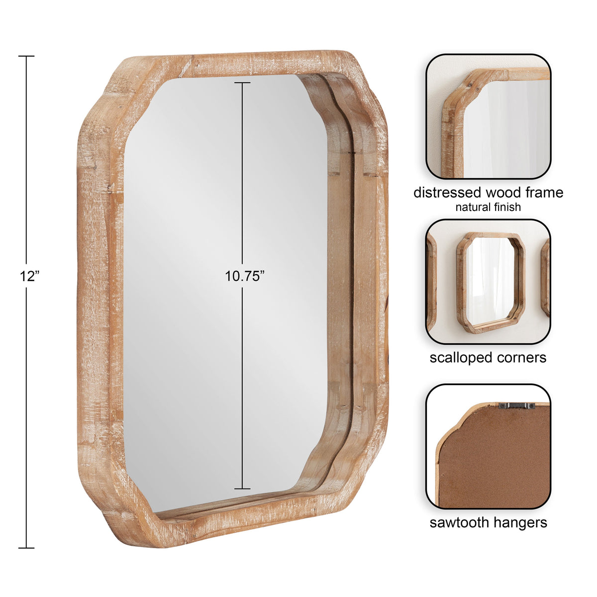 Marston Wood Wall Mirror Set