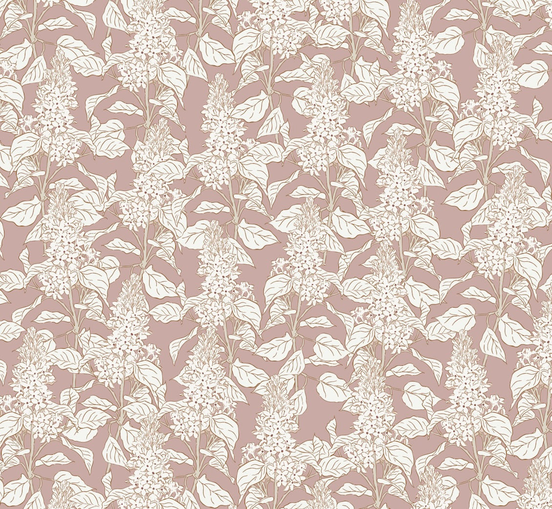 Lilac Wallpaper by Brittany Polatis Design