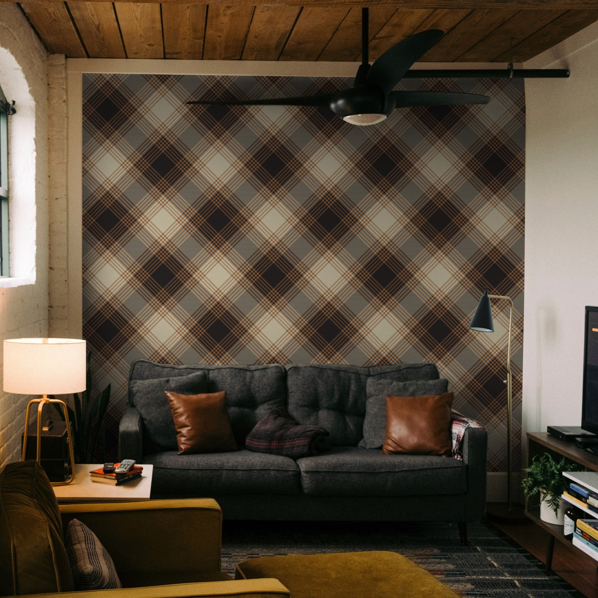 Franklin Wallpaper - 8 FT H X 12.5 FT W P&S