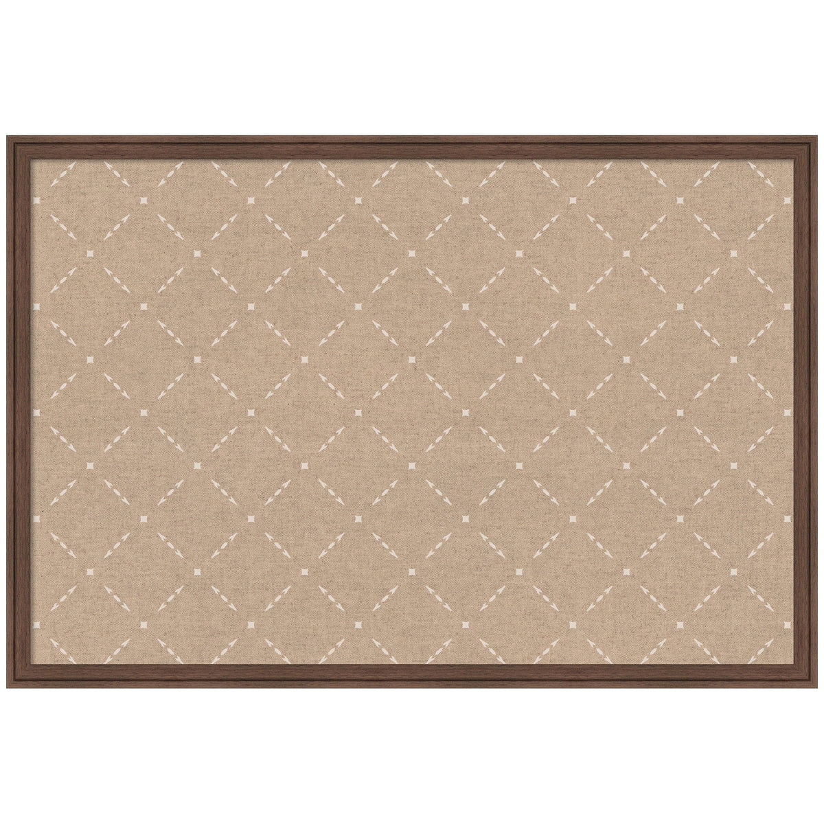 Pinboard Beige Lattice Pattern