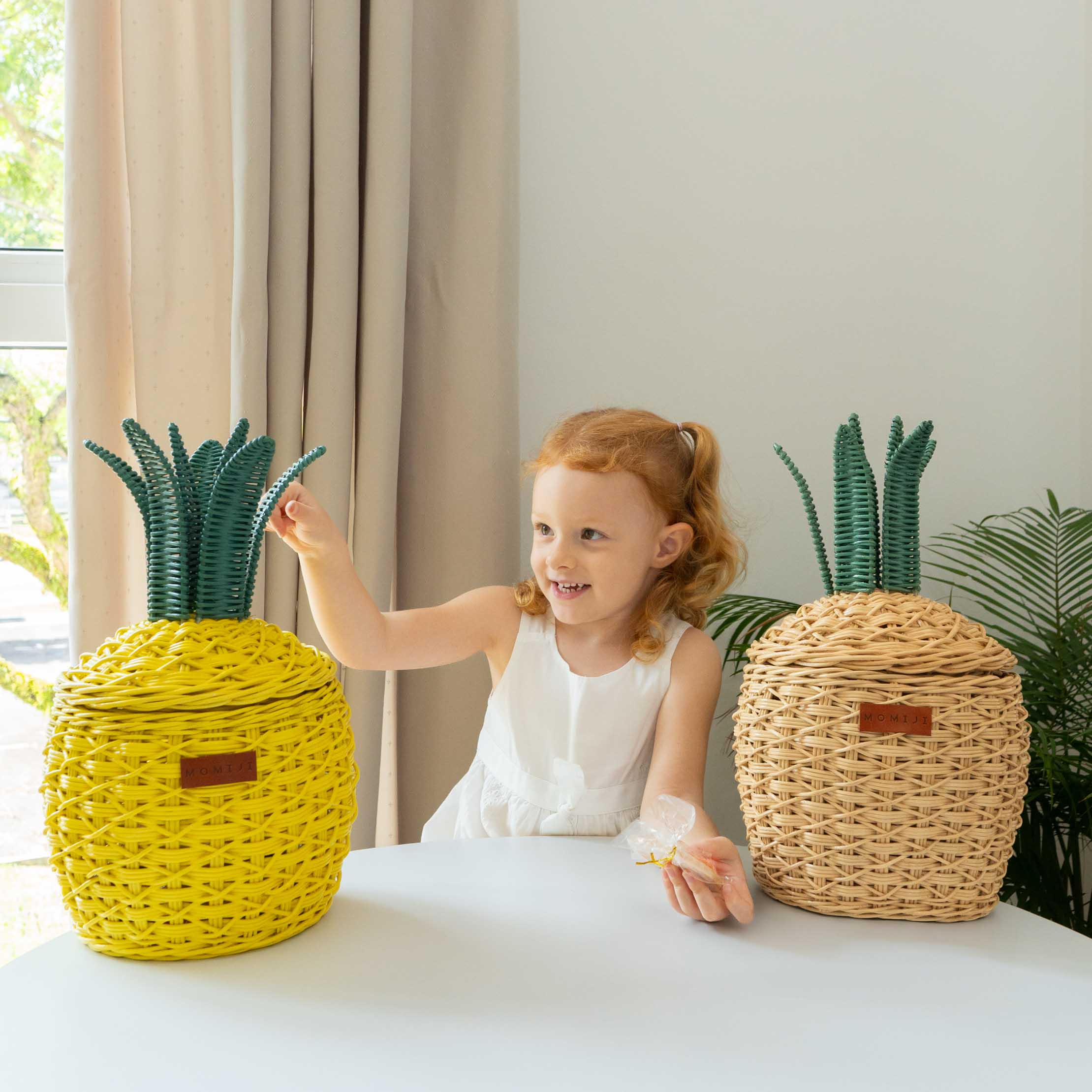 Pineapple Storage Basket Small - Natural