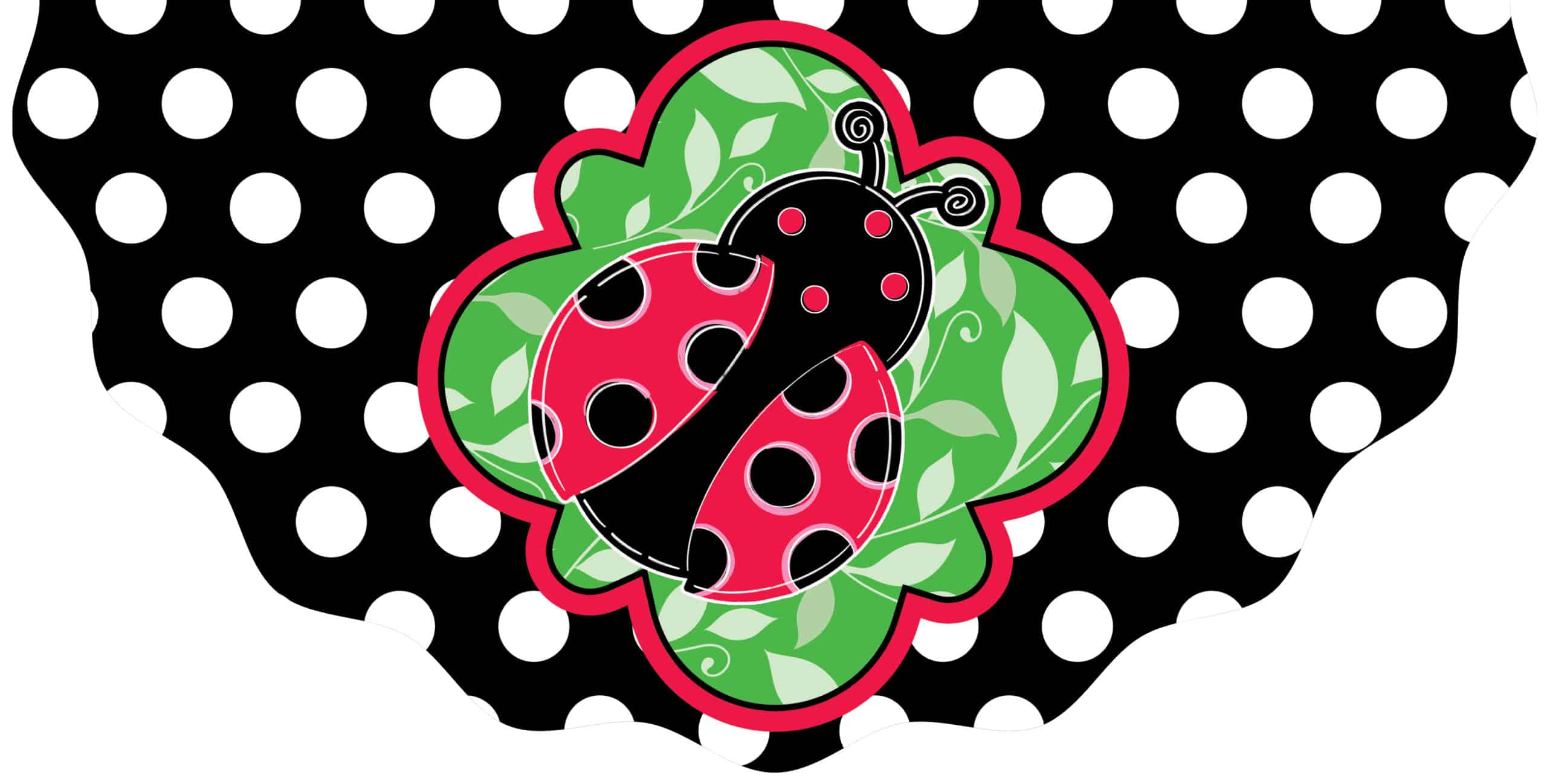 Vinyl Bunting-Spotted Ladybug