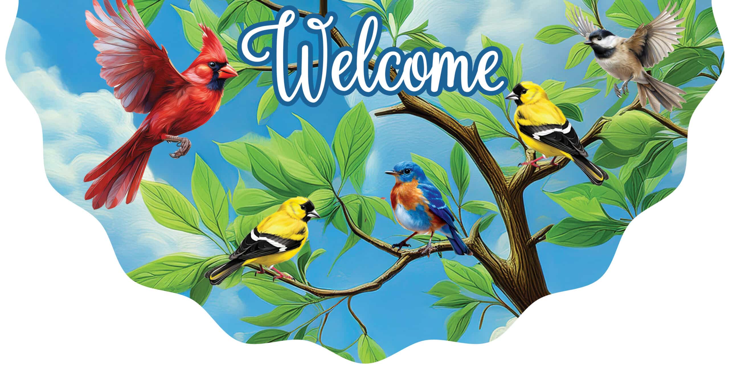 Vinyl Bunting-Bird Branch