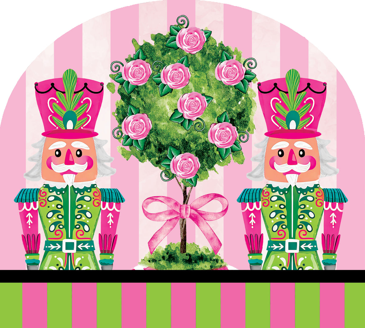 Pink-Green Nutcrackers-Arbor Mate