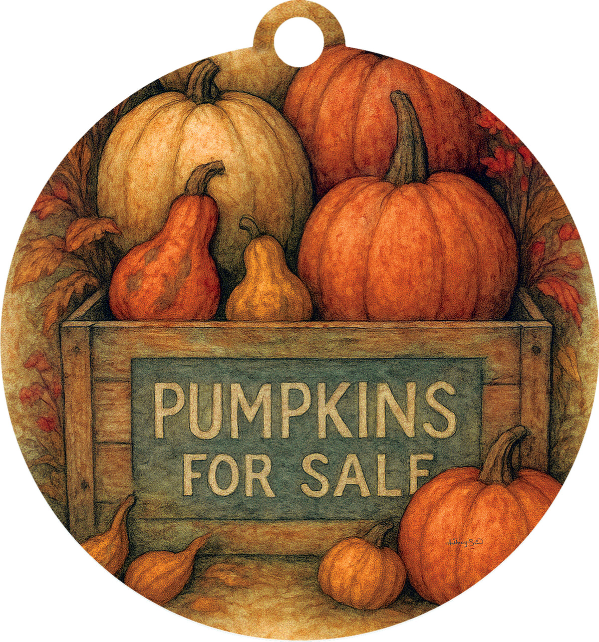 Rustic Pumpkins-LG Hang Around