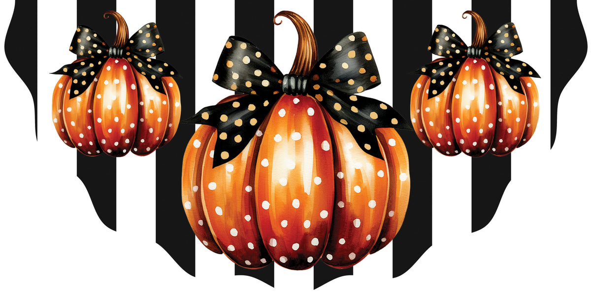 Elegant Pumpkin-Vinyl Bunting