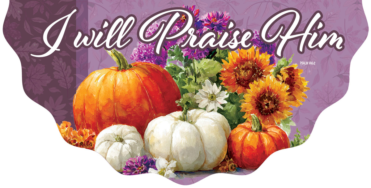 Praise Him-Vinyl Bunting
