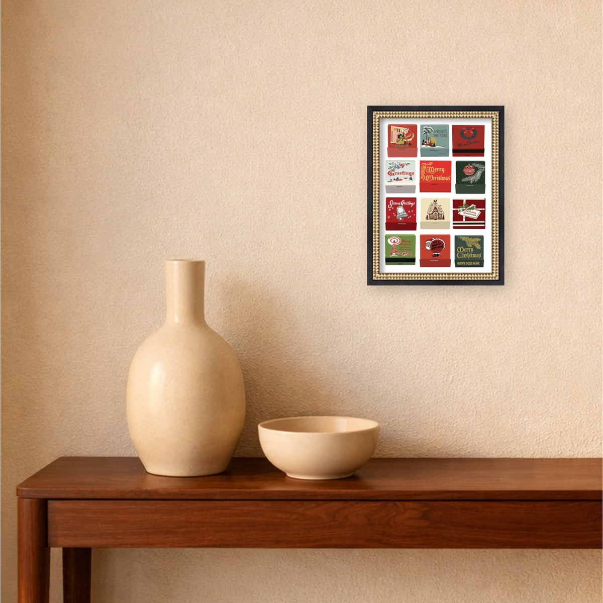 Christmas Matchbooks 5x7 by Megan Ryan Framed Mounted Canvas Wall Art Print