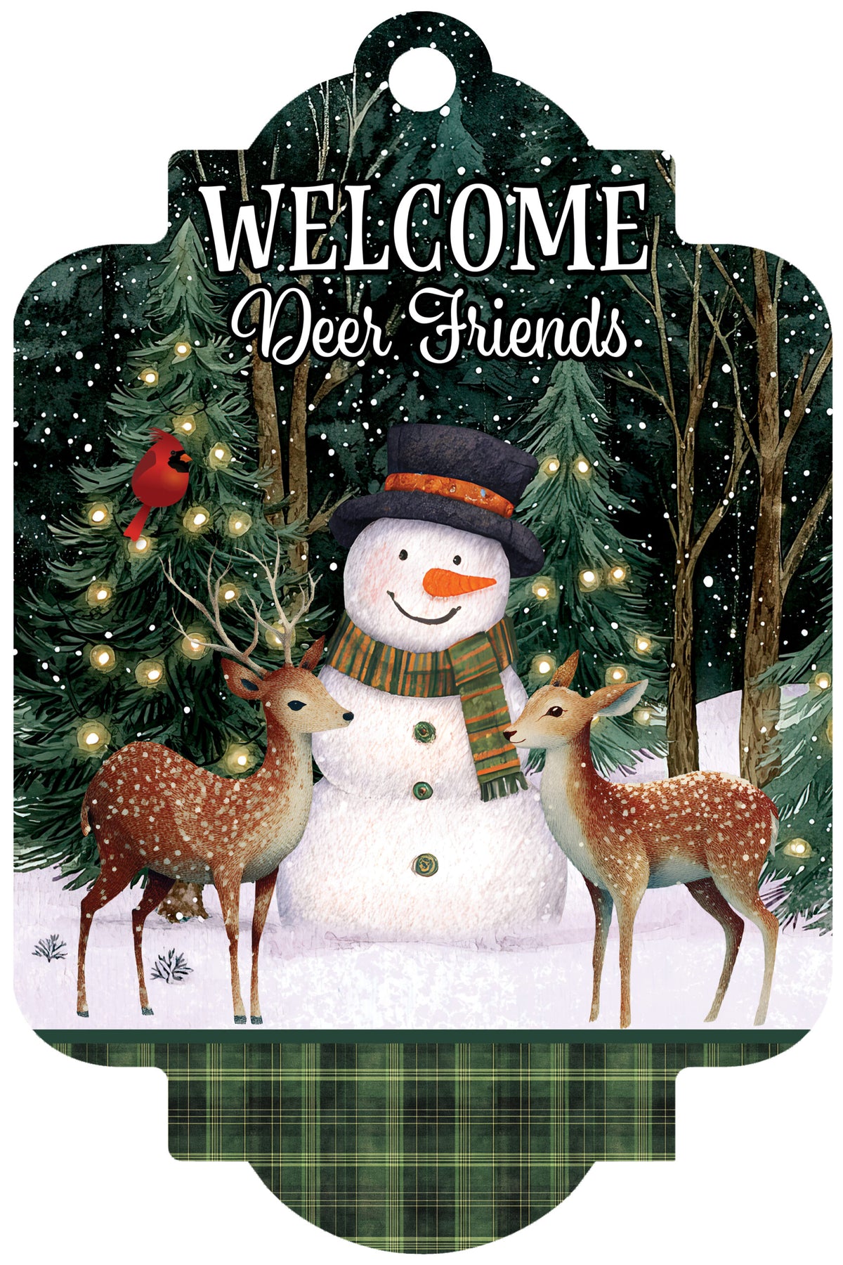 Deluxe Door Decor-Deer Friends