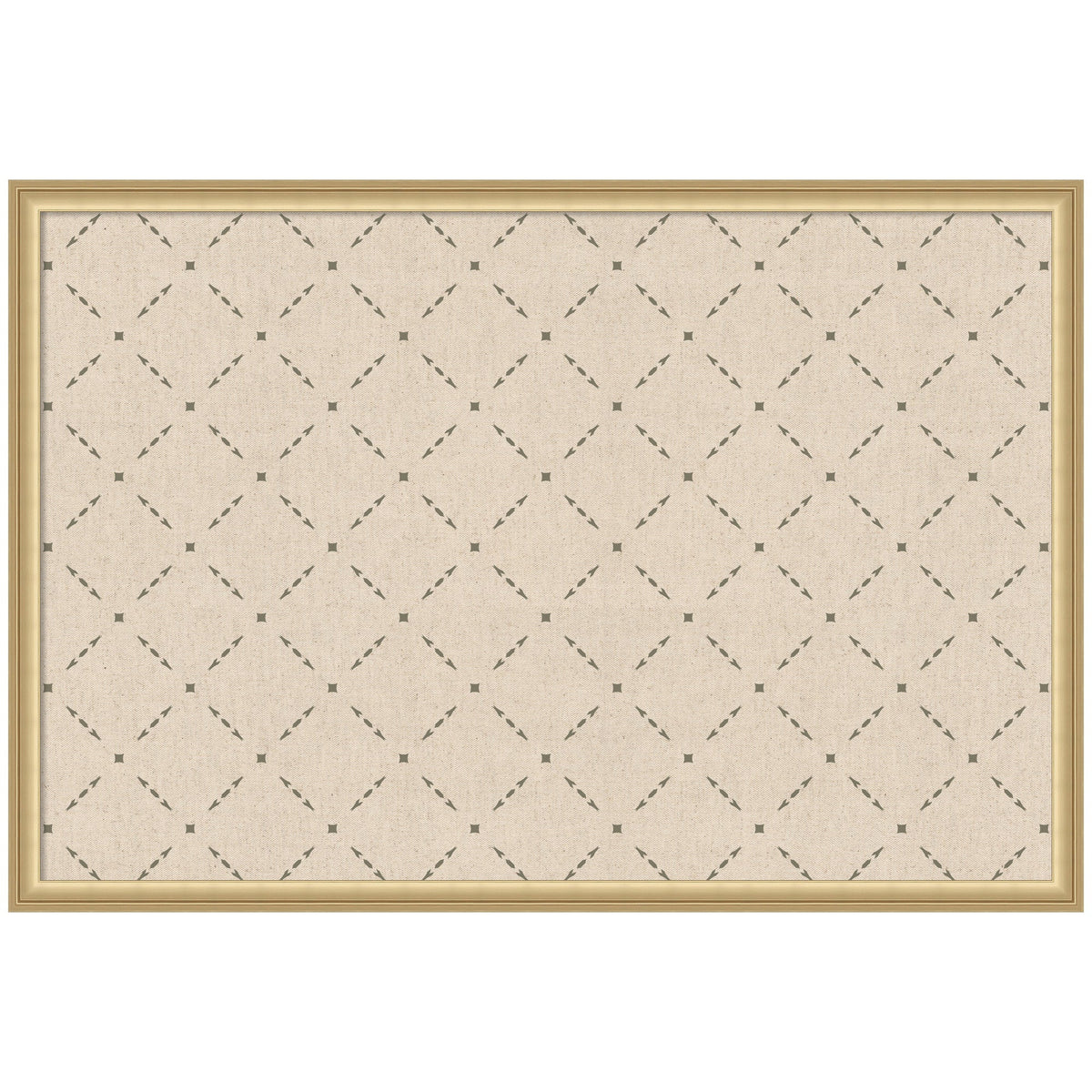 Pinboard Green Lattice Print