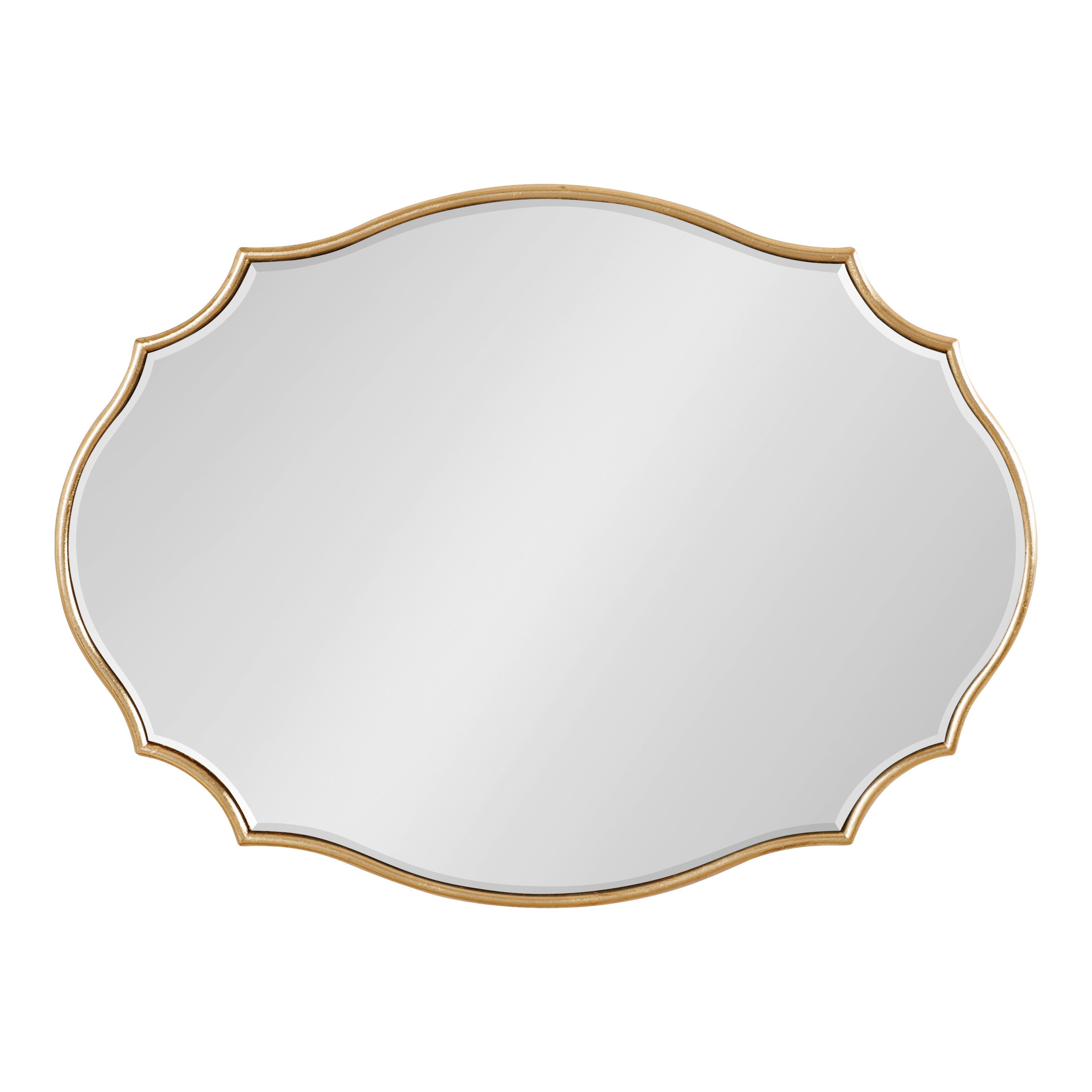 Leanna Scalloped Oval Wall Mirror