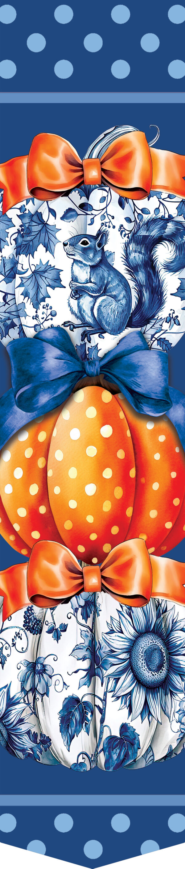 Chinoiserie Pumpkins Trio-Door Expression