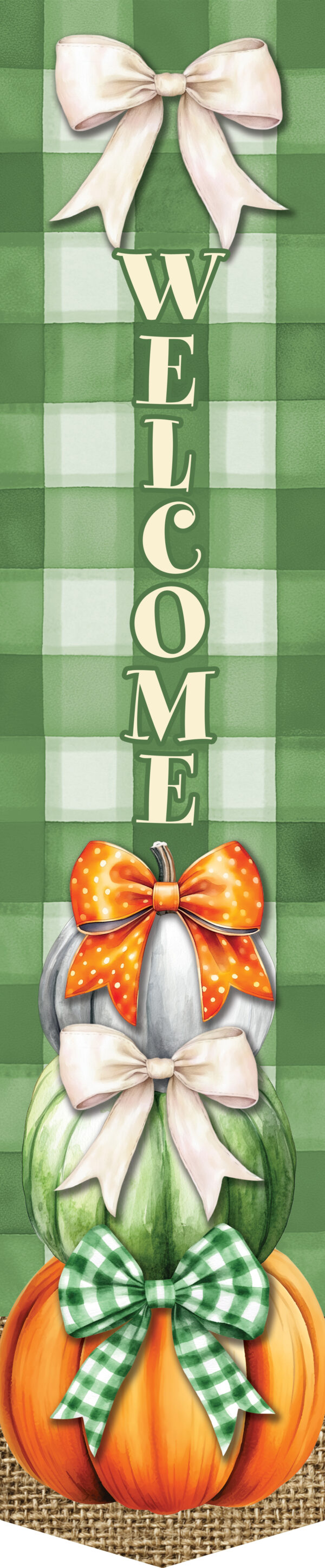 Pumpkin Bows Basket-Door Expression