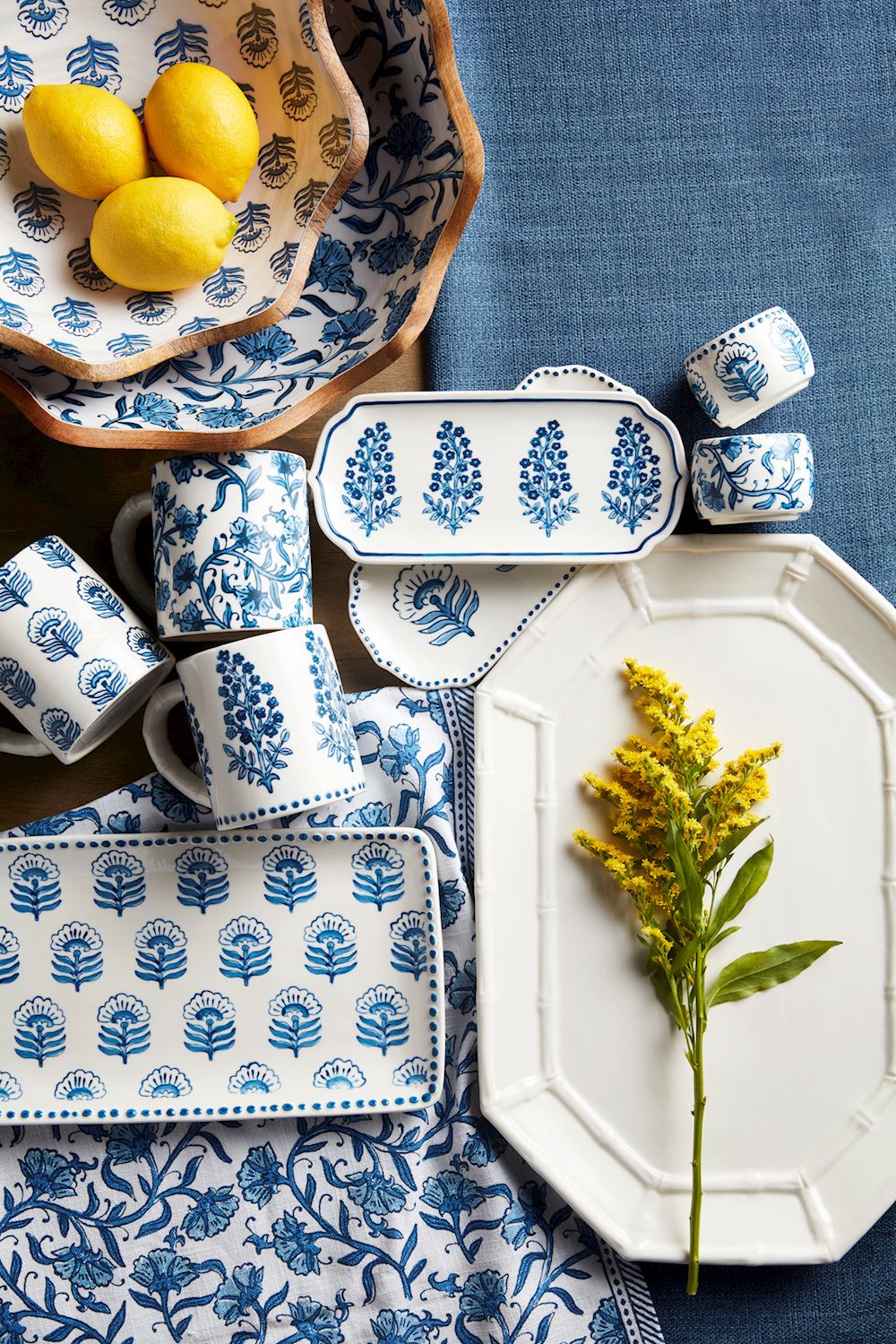 Block Print Everything Trays