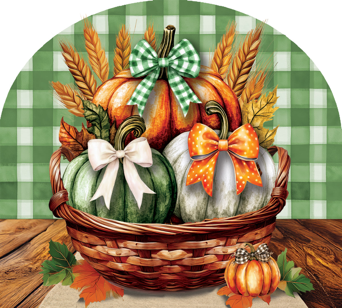 Pumpkin Bows Basket-Arbor Mate