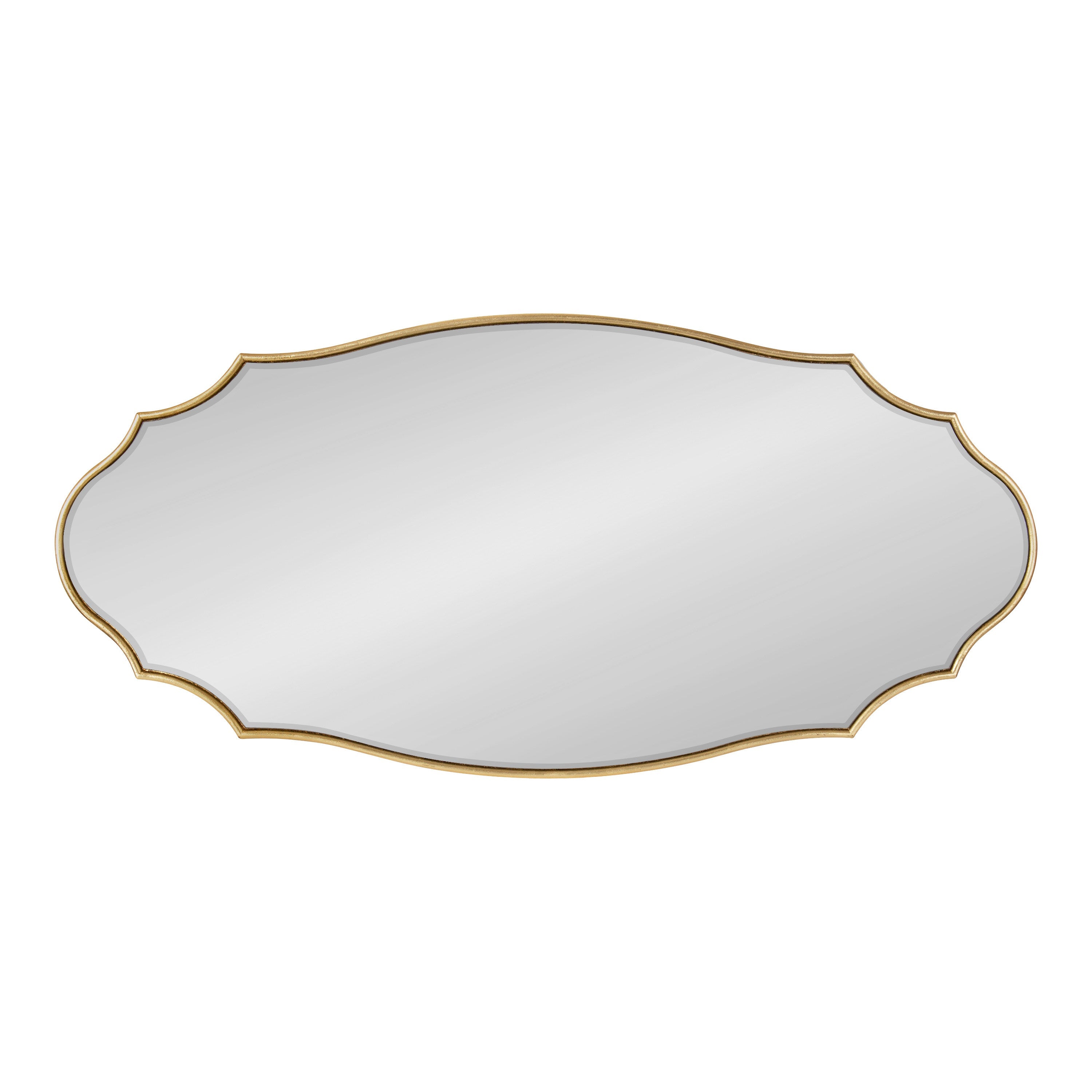 Leanna Scalloped Oval Wall Mirror