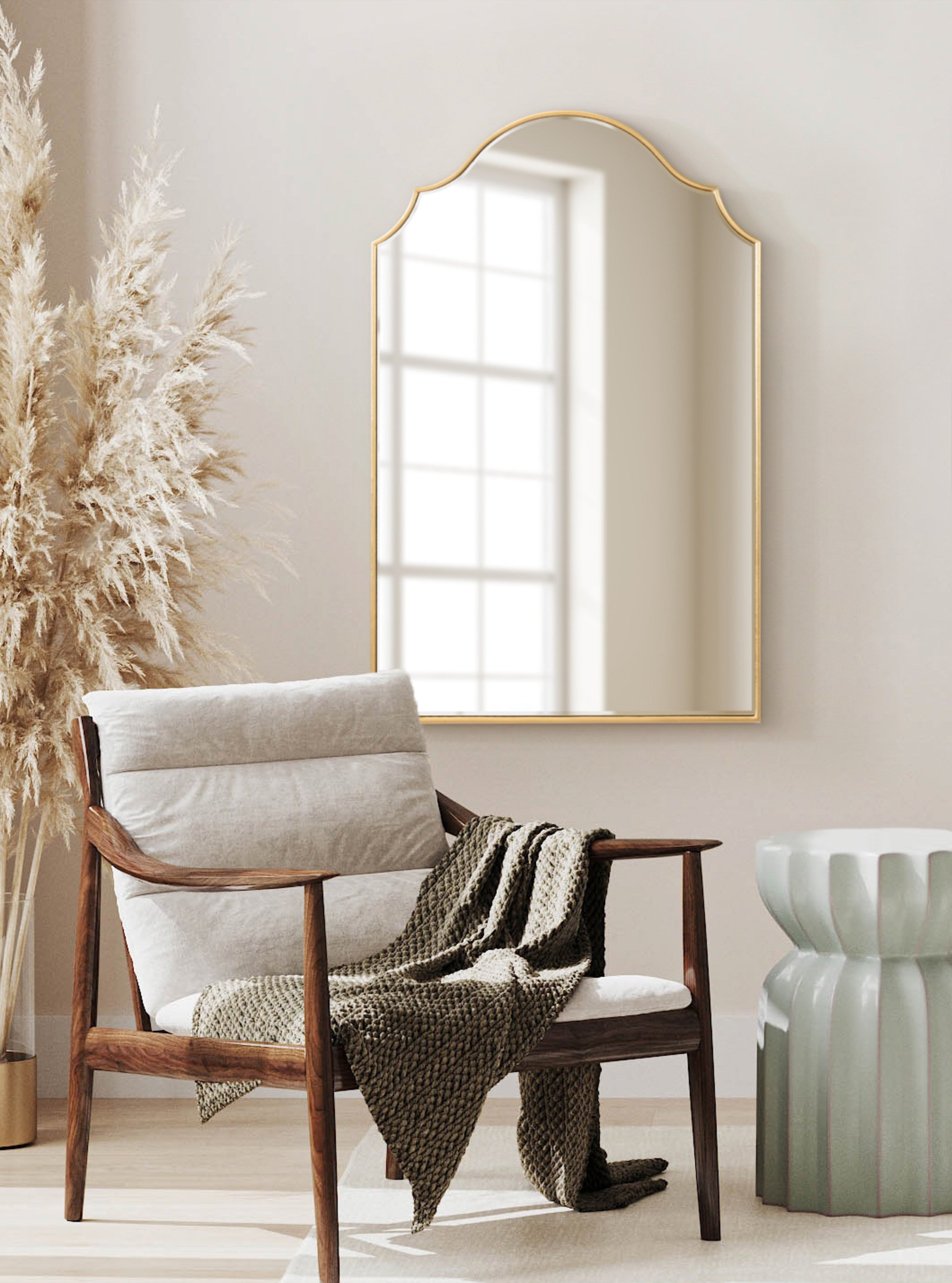 Leanna Framed Arch Wall Mirror