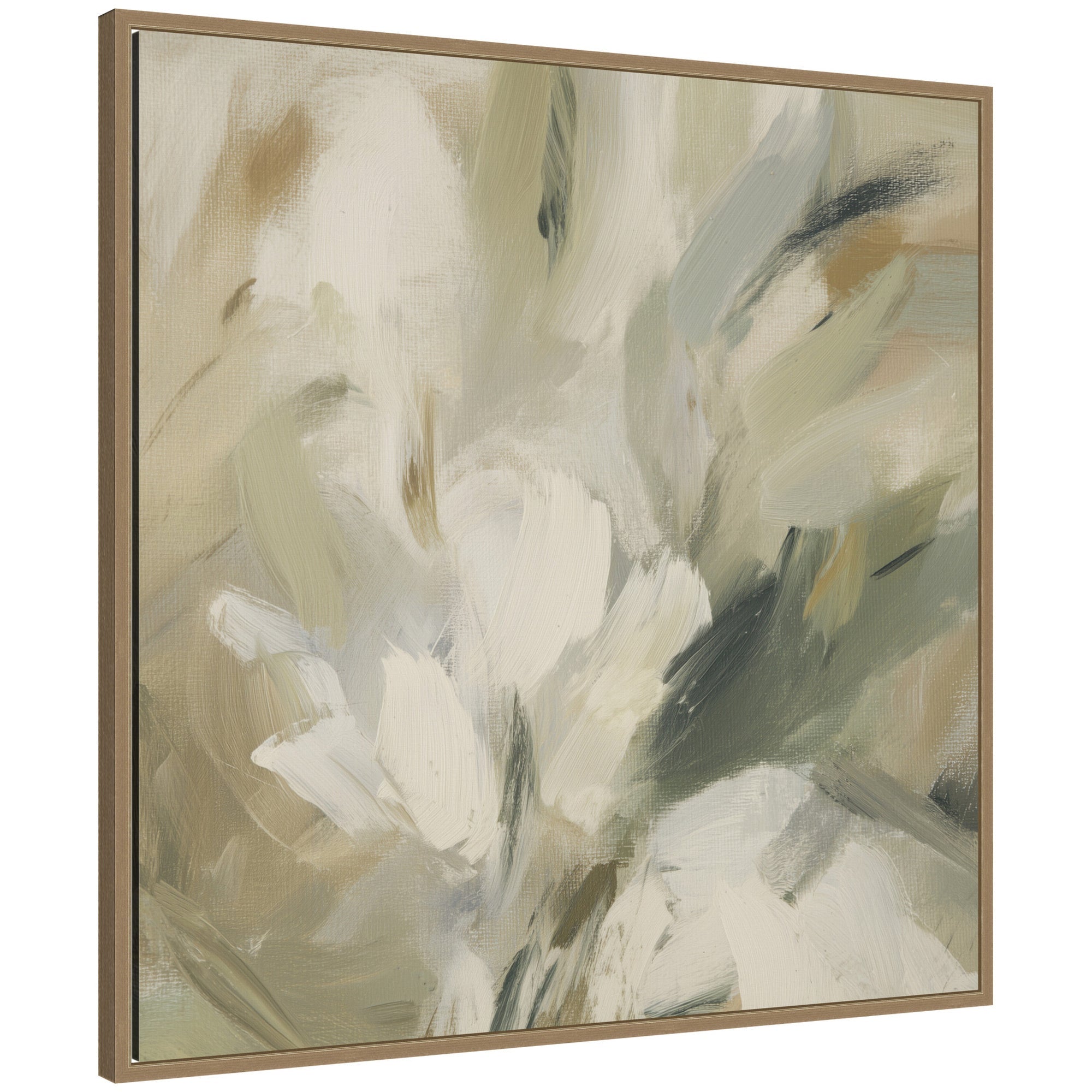 Olive Bloom No. 1 by Amy Lighthall Framed Canvas Wall Art Print