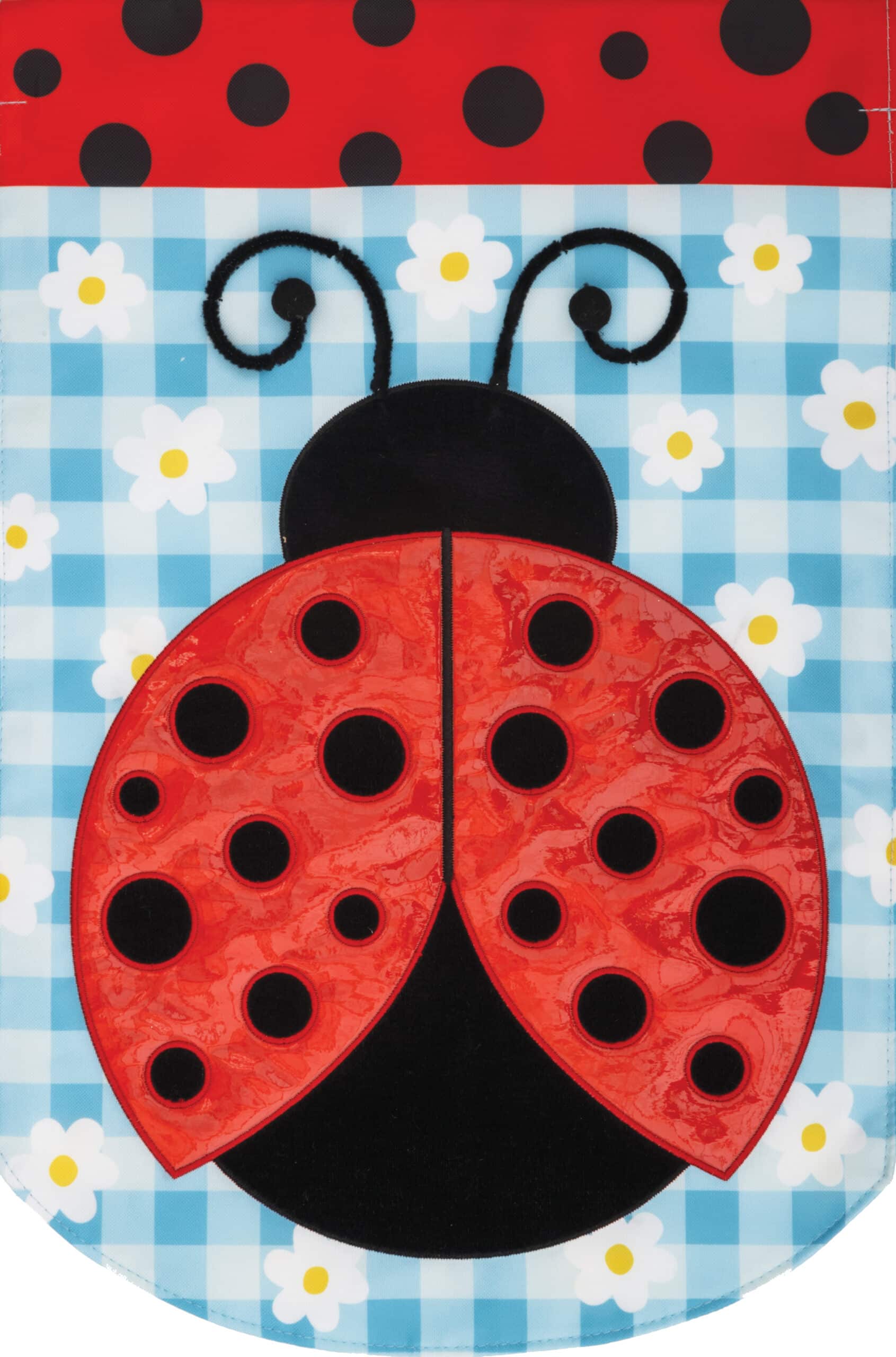 Ladybug- Applique Flag