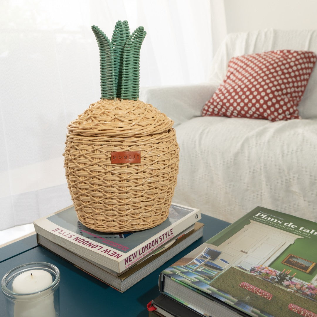 Pineapple Storage Basket Small - Natural