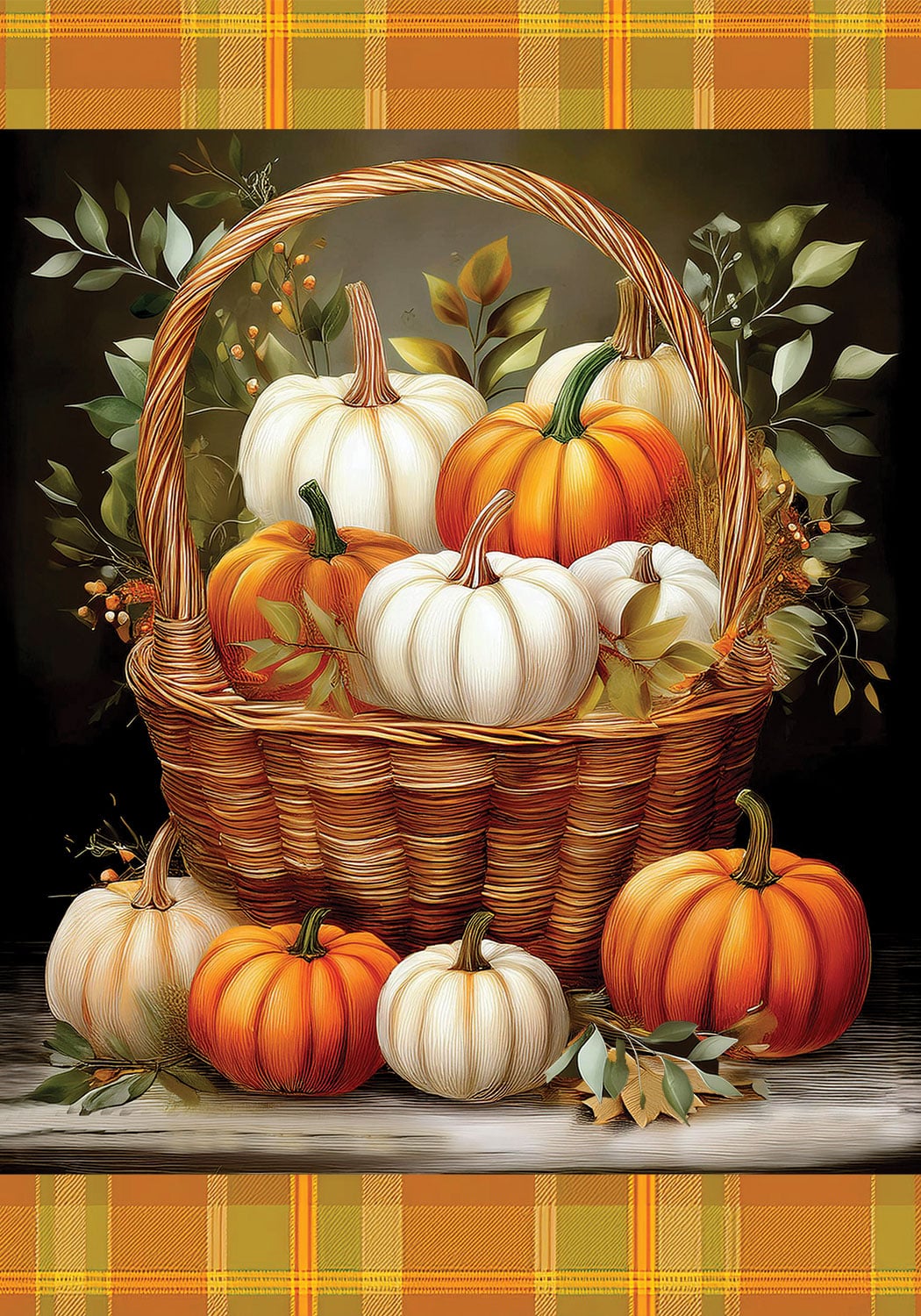 Pumpkin Basket-Flag