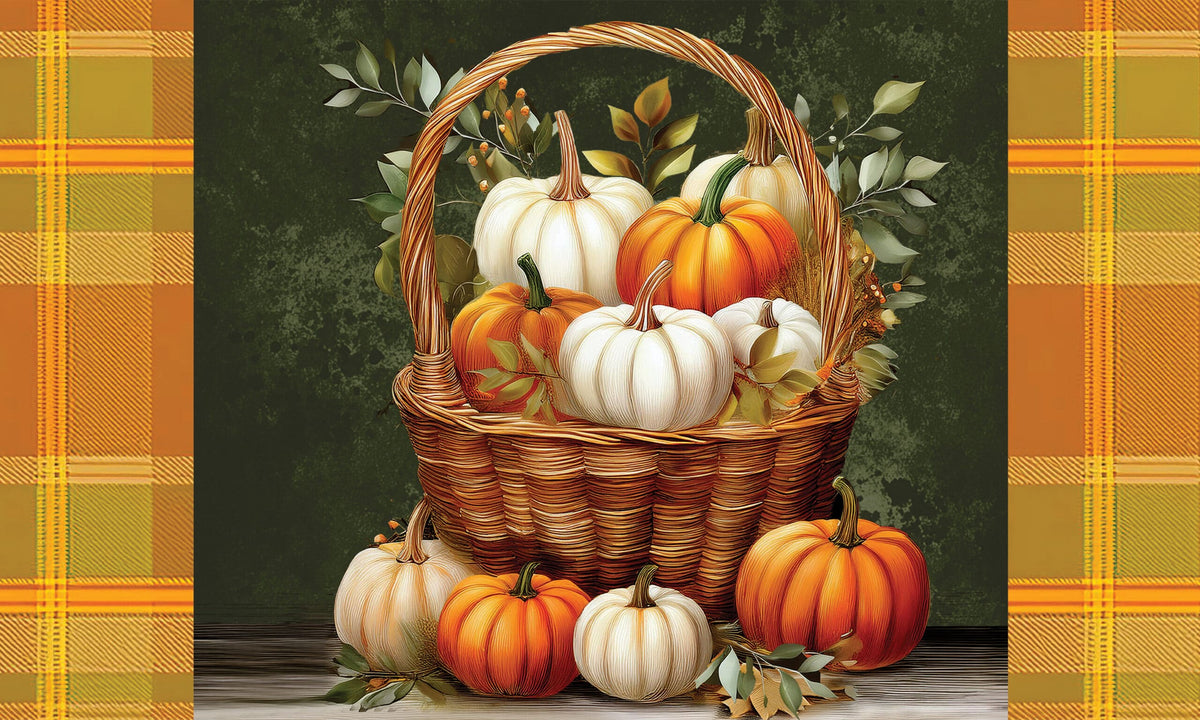 Pumpkin Basket-Floor Mat
