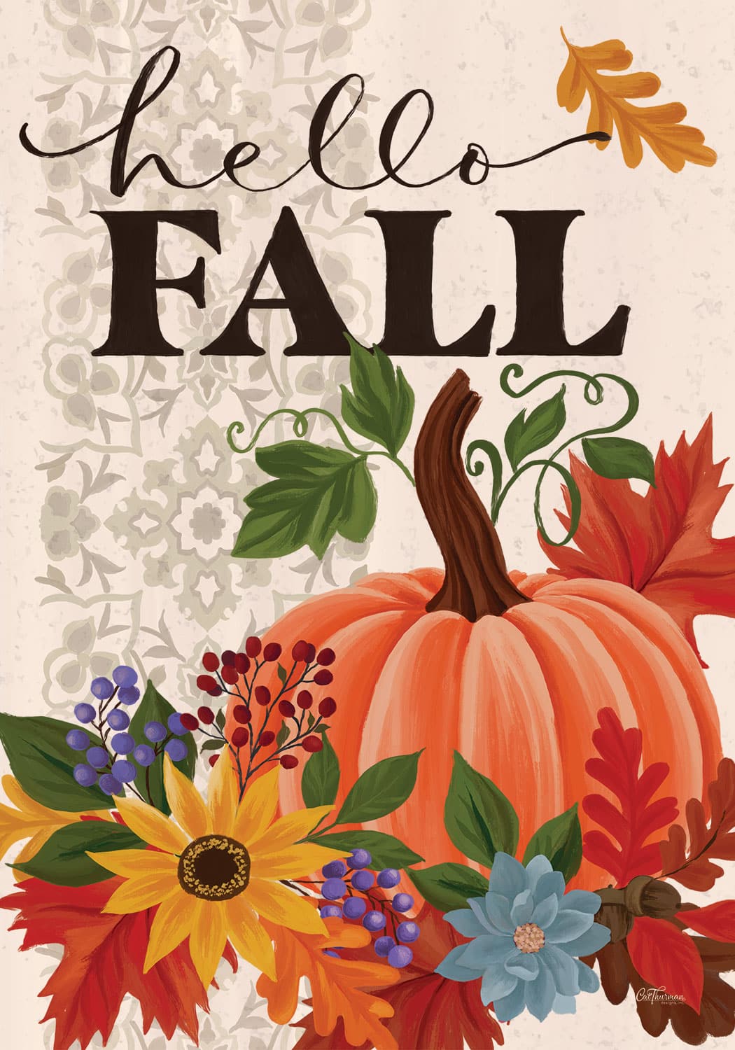 Hello Fall-Flag