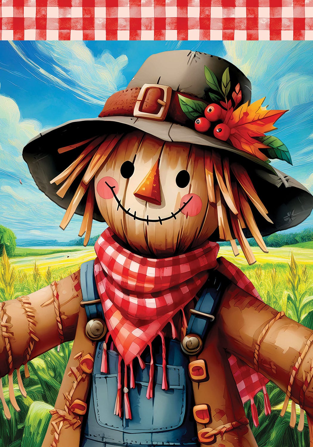 Scarecrow & Pumpkin- Flag
