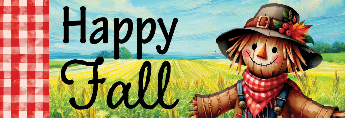 Scarecrow & Pumpkins-Signature Sign