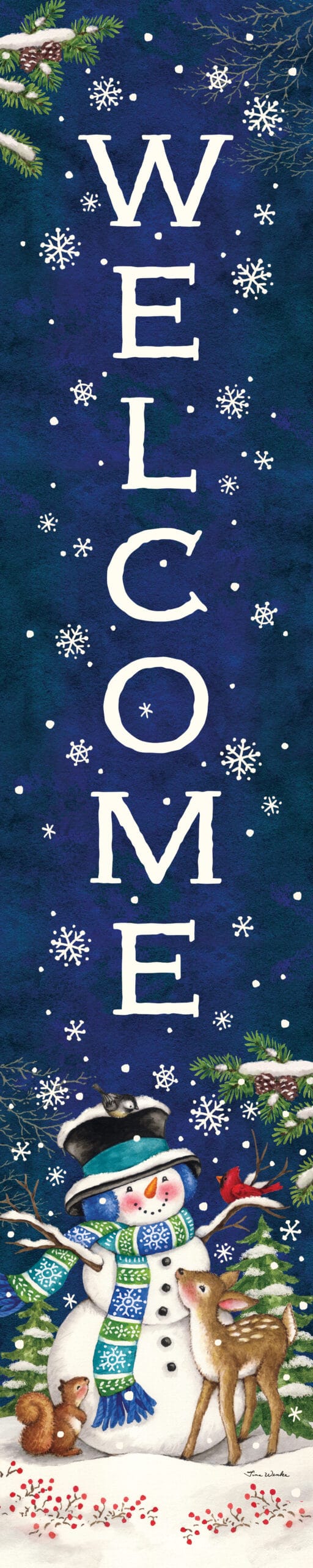 Woodland Snowman-Yard Expression