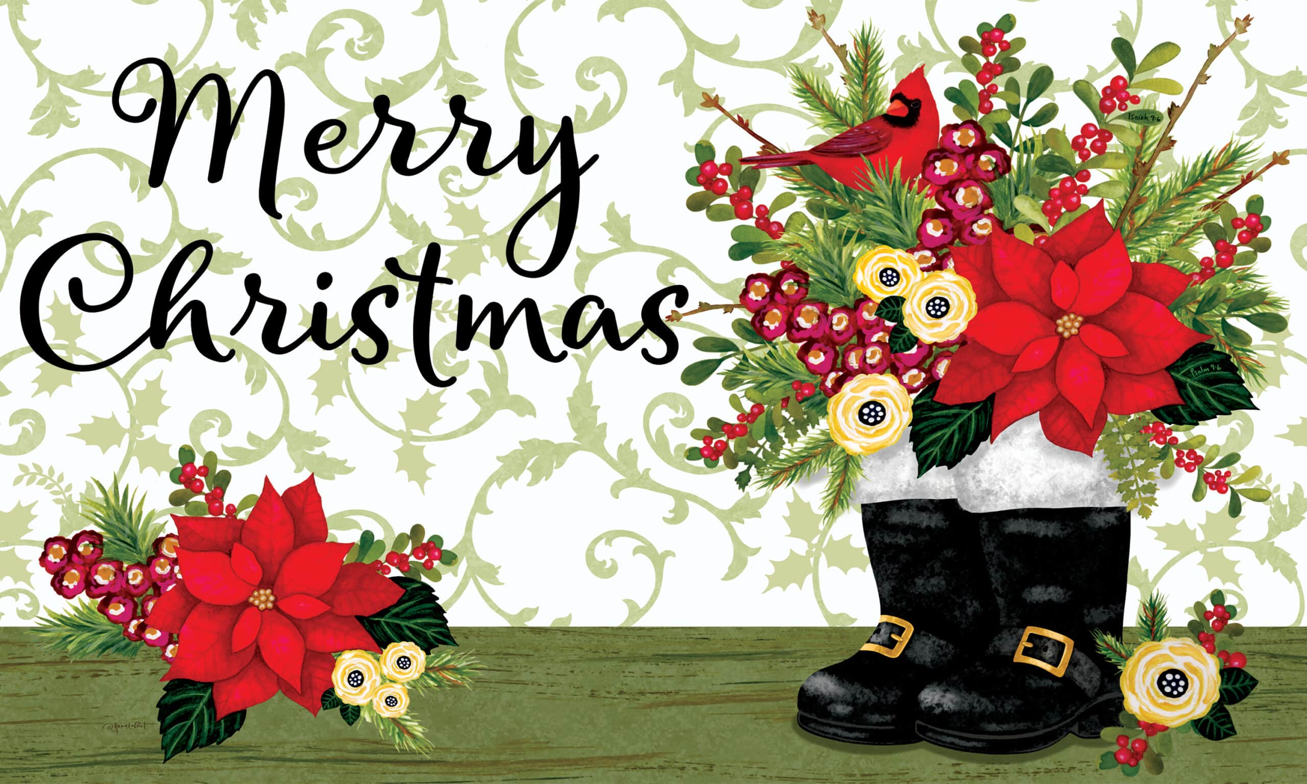 Santa Boots-Floor Mat