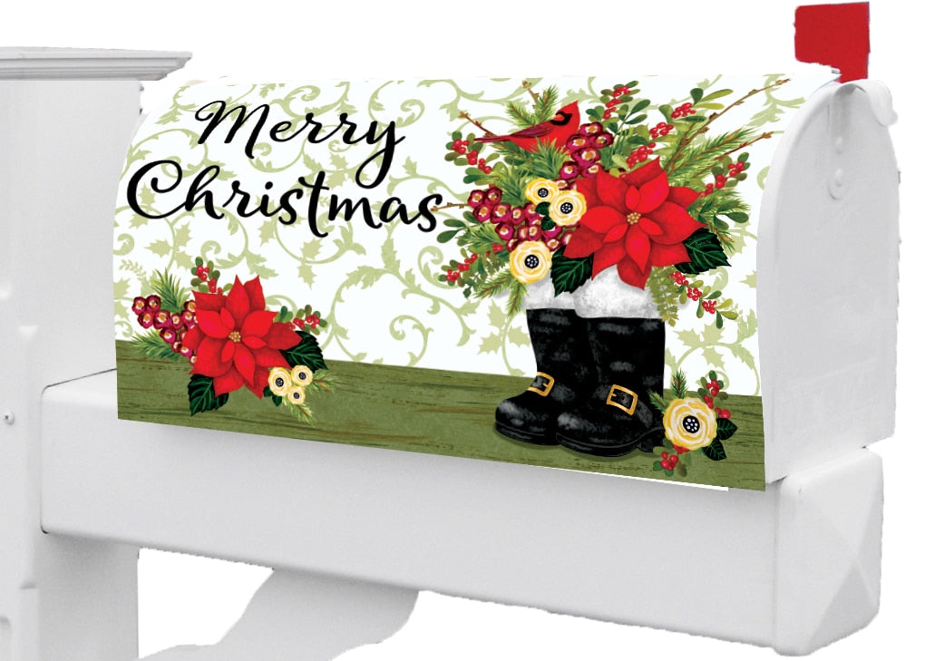 Santa Boots-Mailbox Makeover
