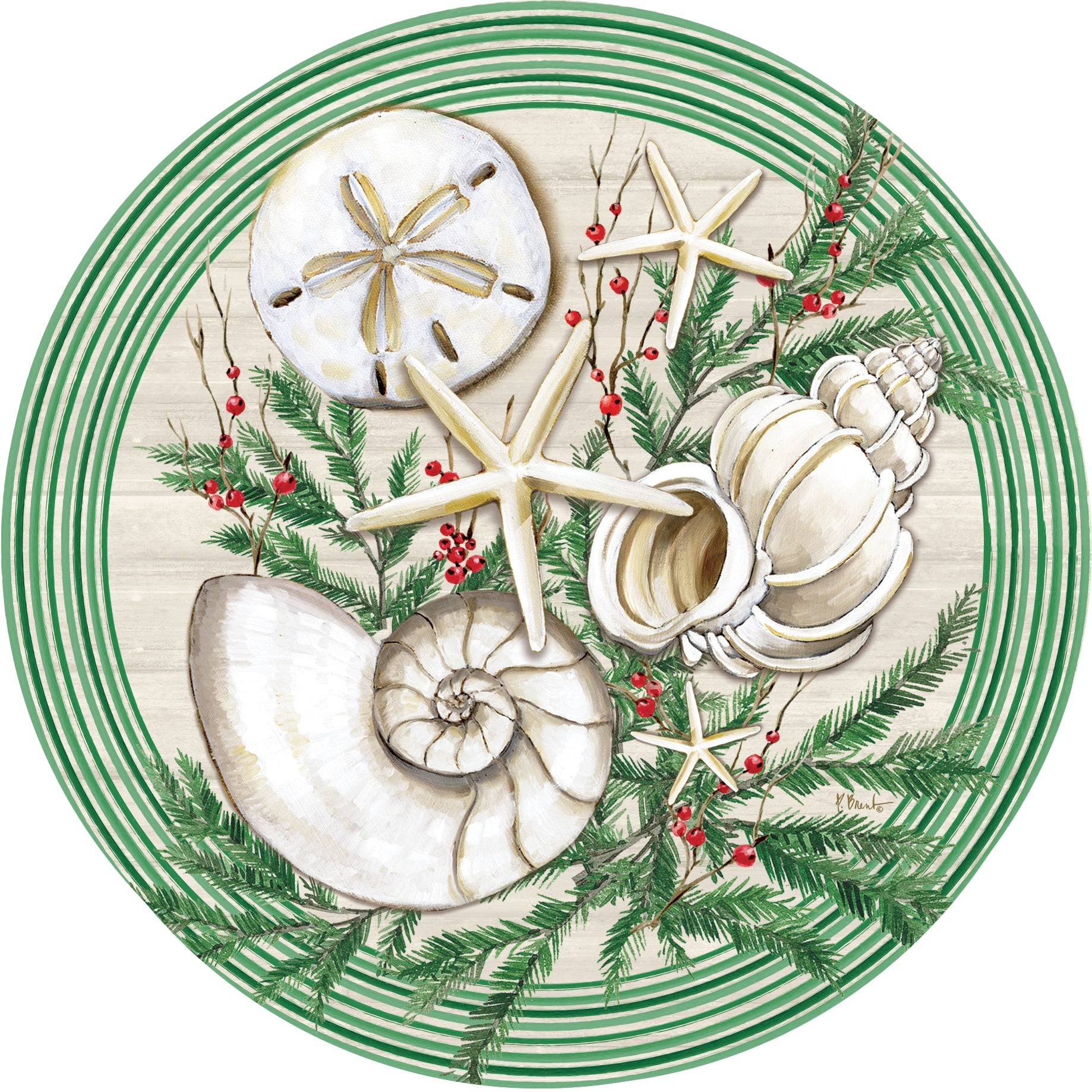 Christmas Shells-Suncatcher