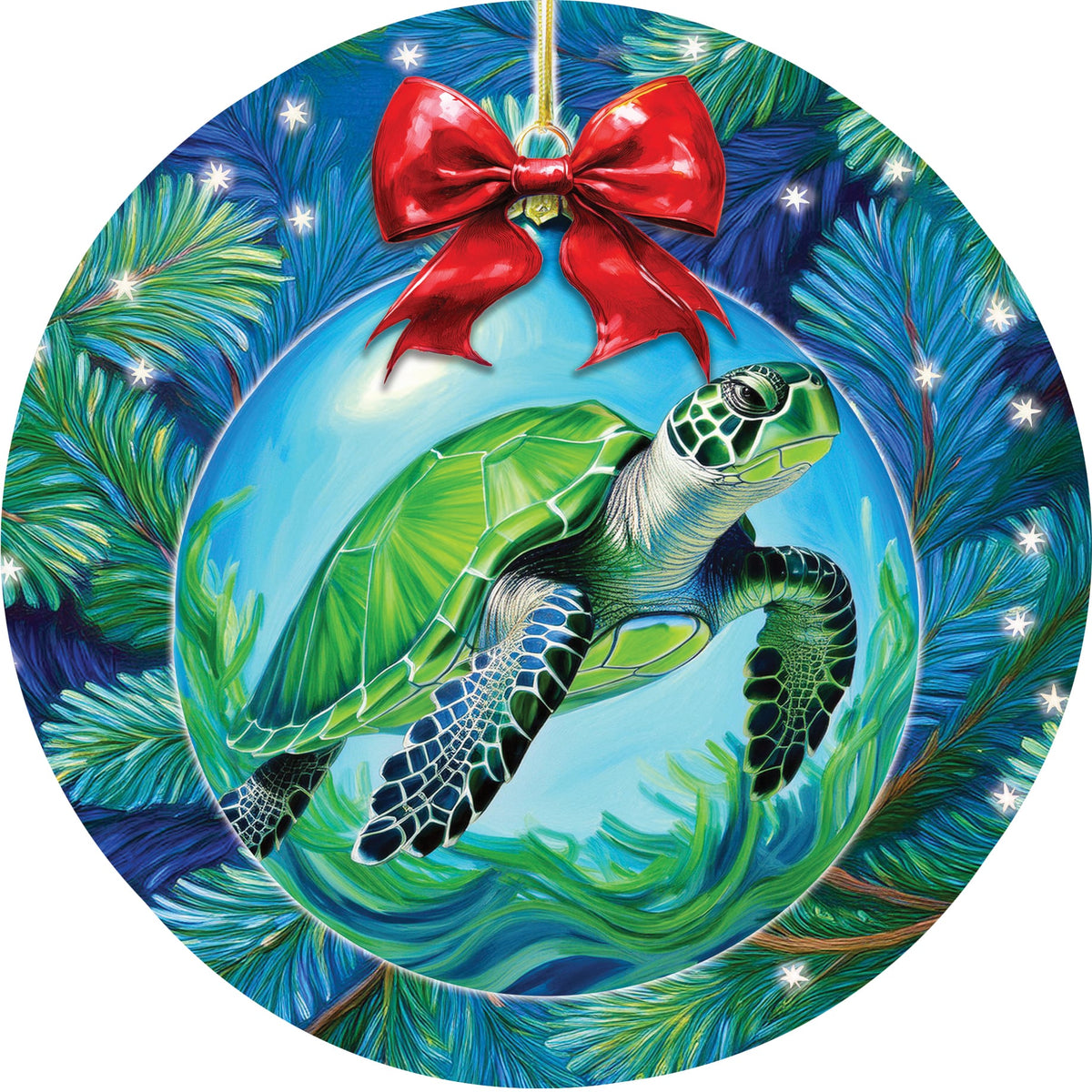 Sea Turtle Ornament-Accent Magnet