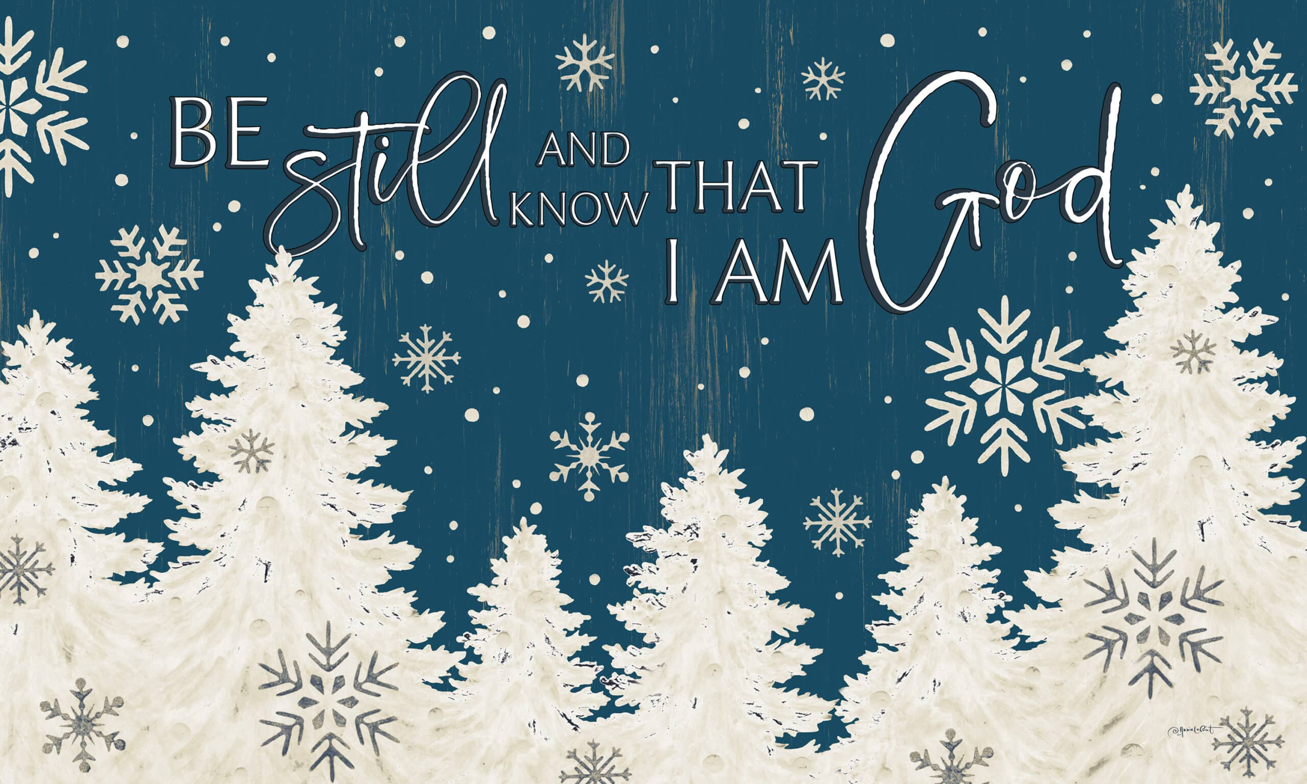 Be Still Christmas-Floor Mat