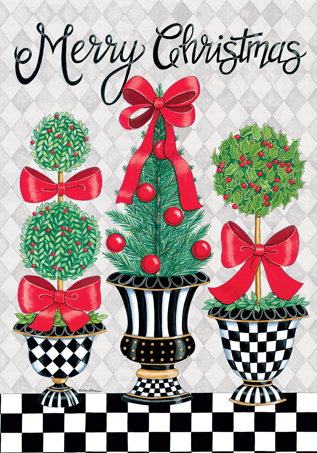 Christmas Topiary-Flag