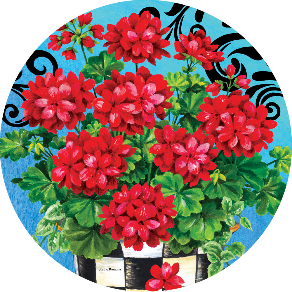 Checkered Geranium-Suncatcher