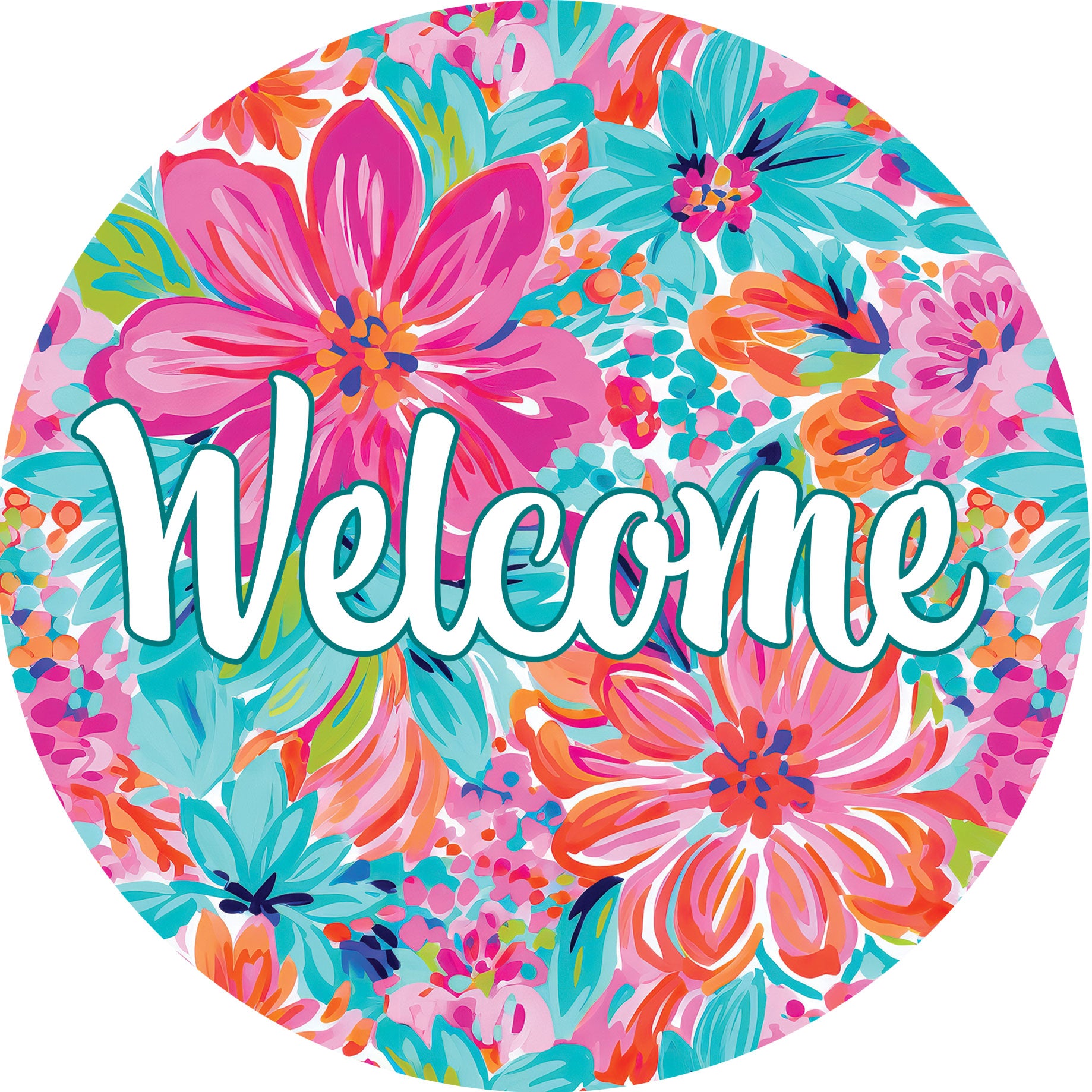 Pink and Orange Medley-Accent Magnet