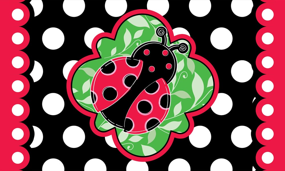 Floor Mat-Spotted Ladybug