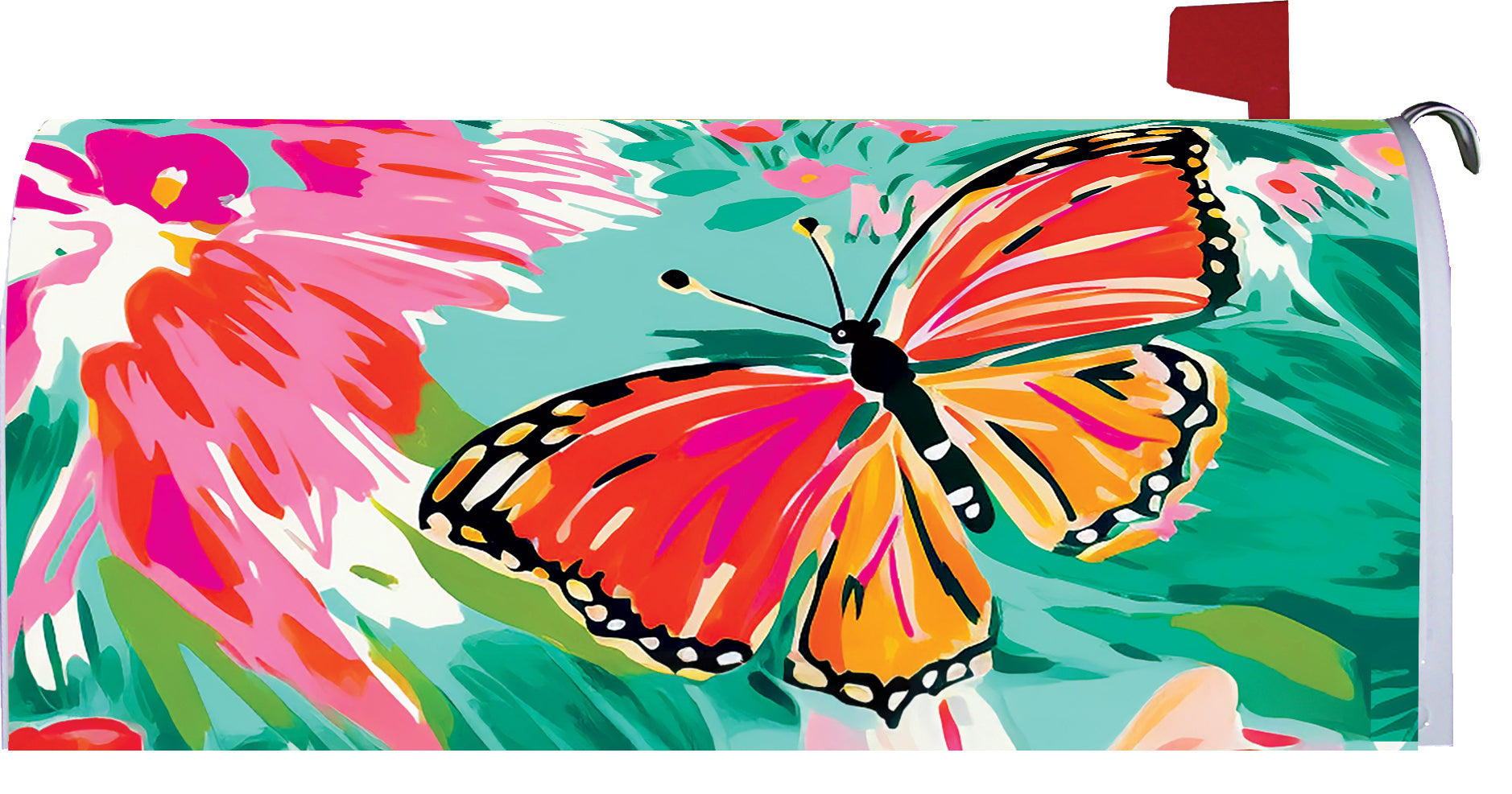 Vibrant Butterflies-Mailbox Makeover