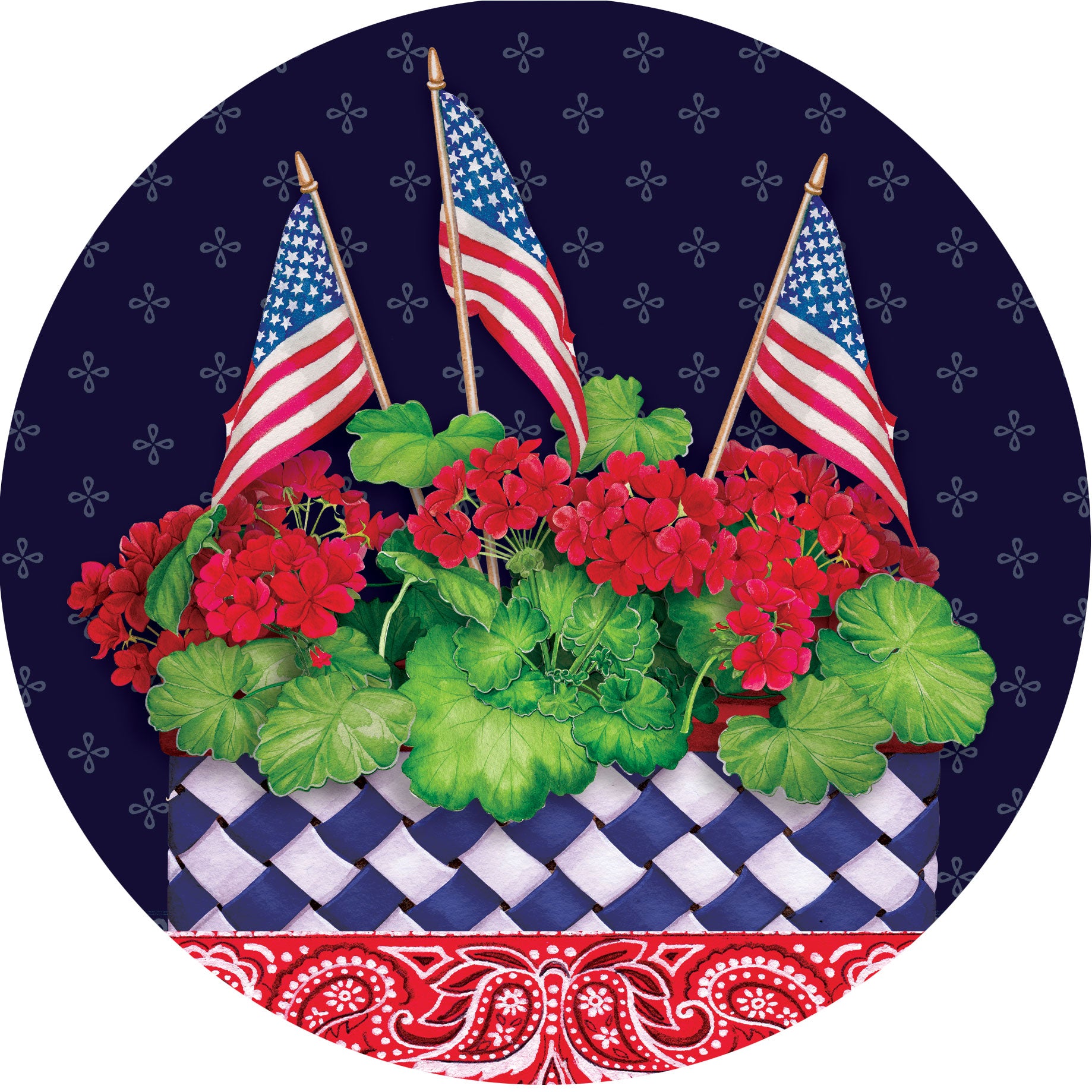 Watermelon and Flags-Suncatcher