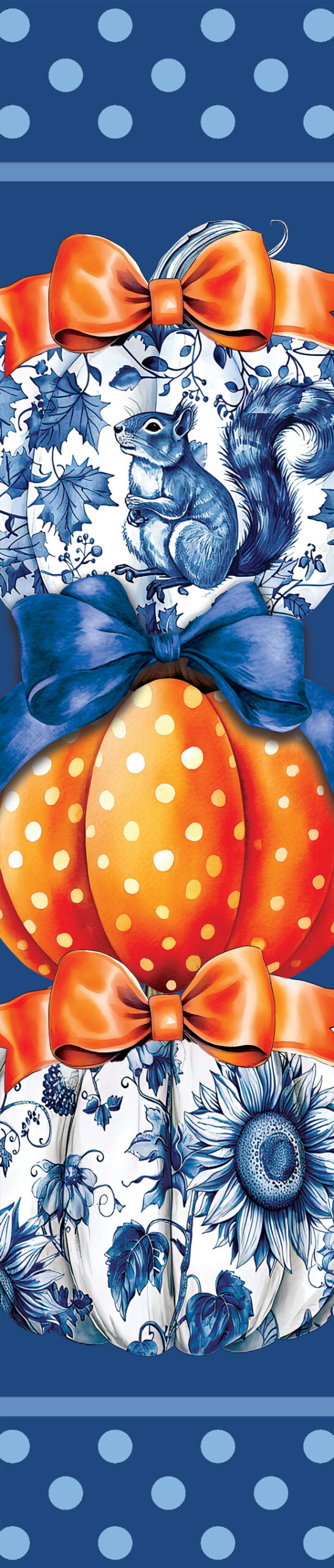 Chinoiserie Pumpkins Trio-Yard Expression