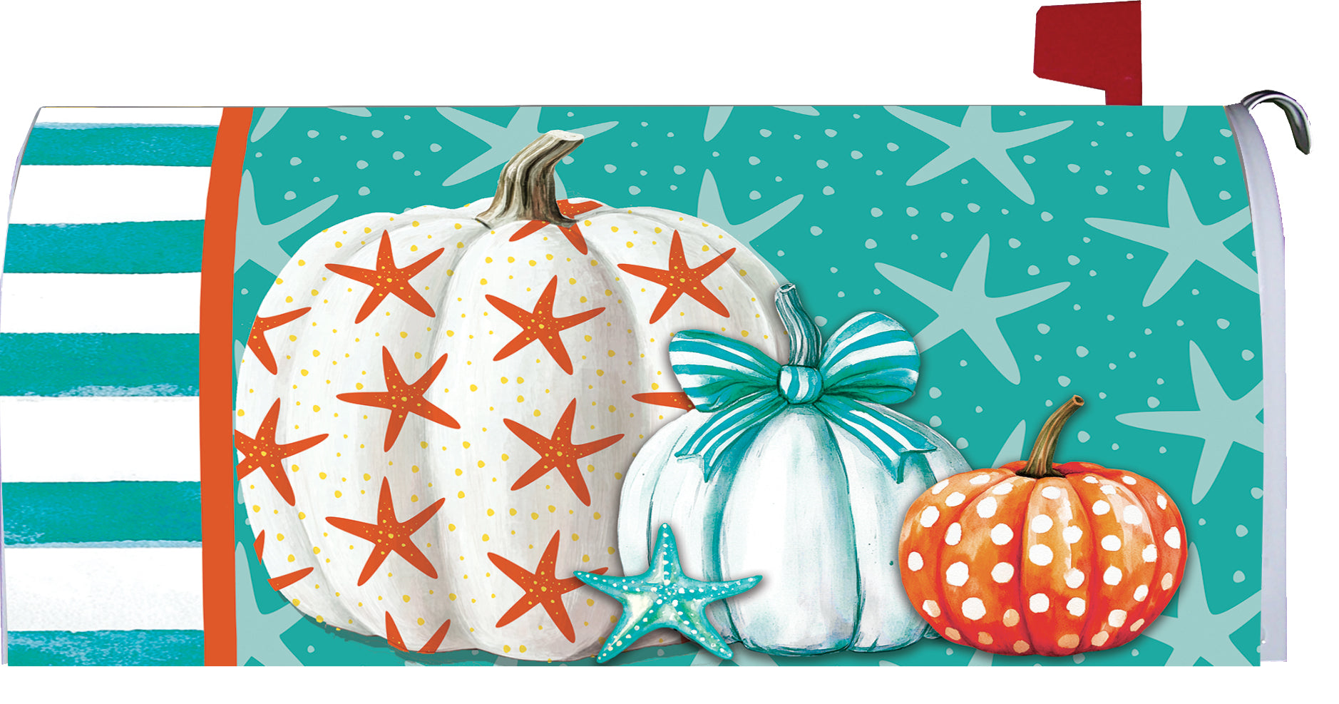 Starfish Pumpkin-Mailbox Makeover