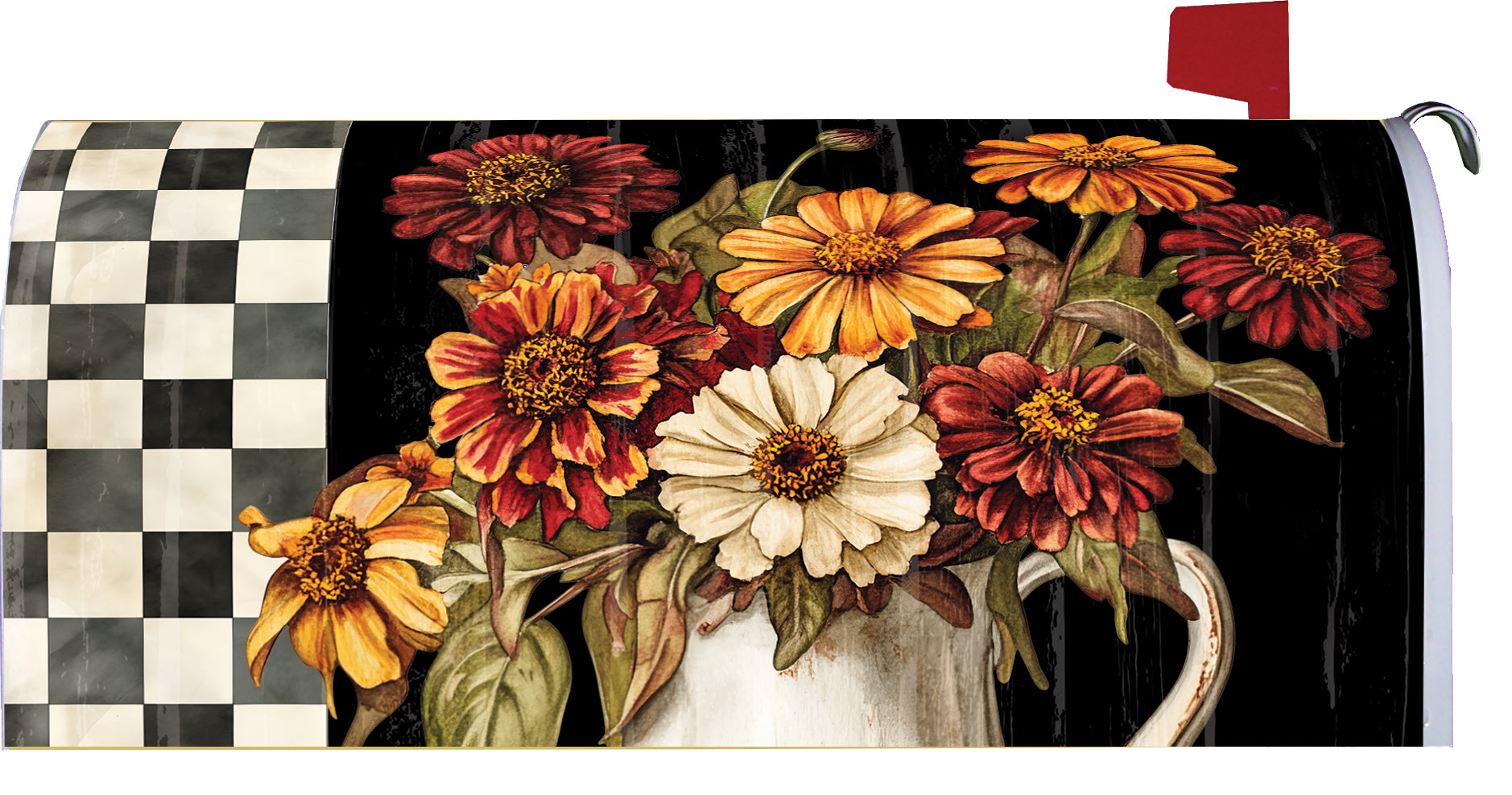 Vintage Fall Flowers-Mailbox Makeover