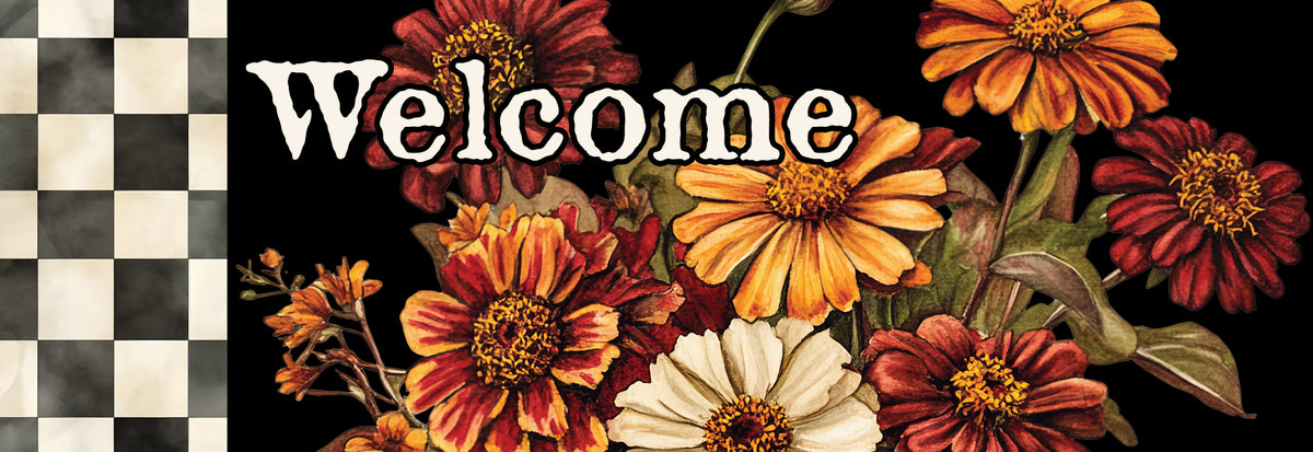Vintage Fall Flowers-Signature Sign