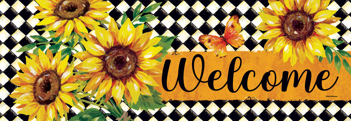 Sunflower Harlequin-Signature Sign