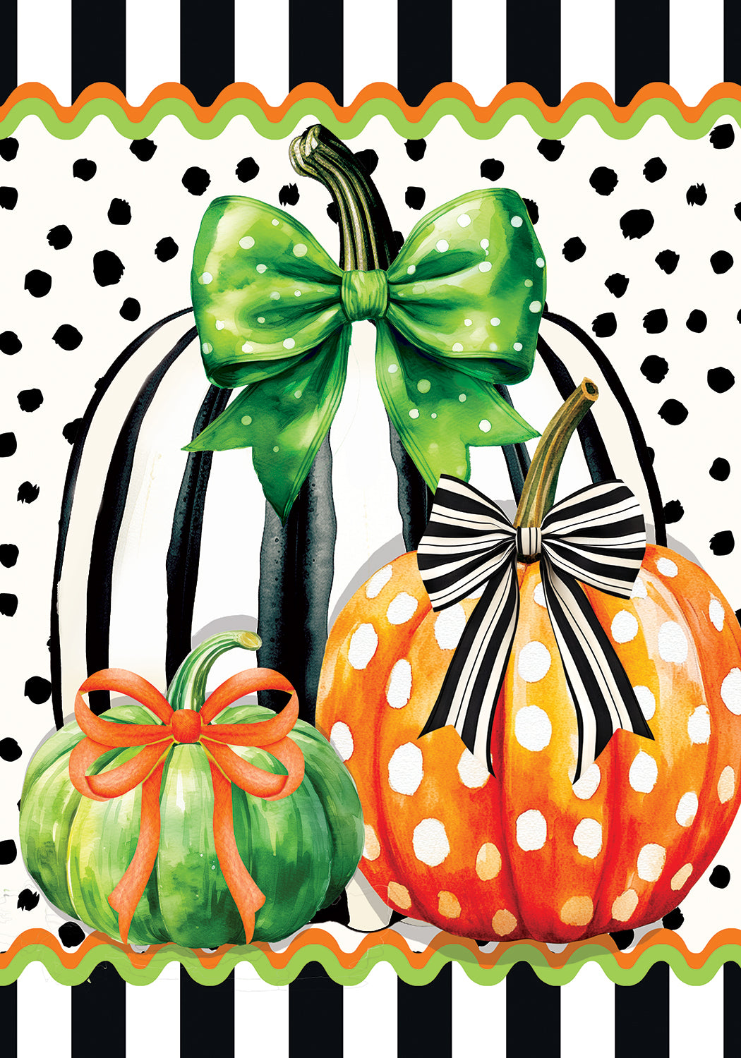 Pumpkin Stripes-Flag